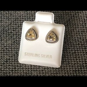 Sterling Silver Smoky Quartz Earrings